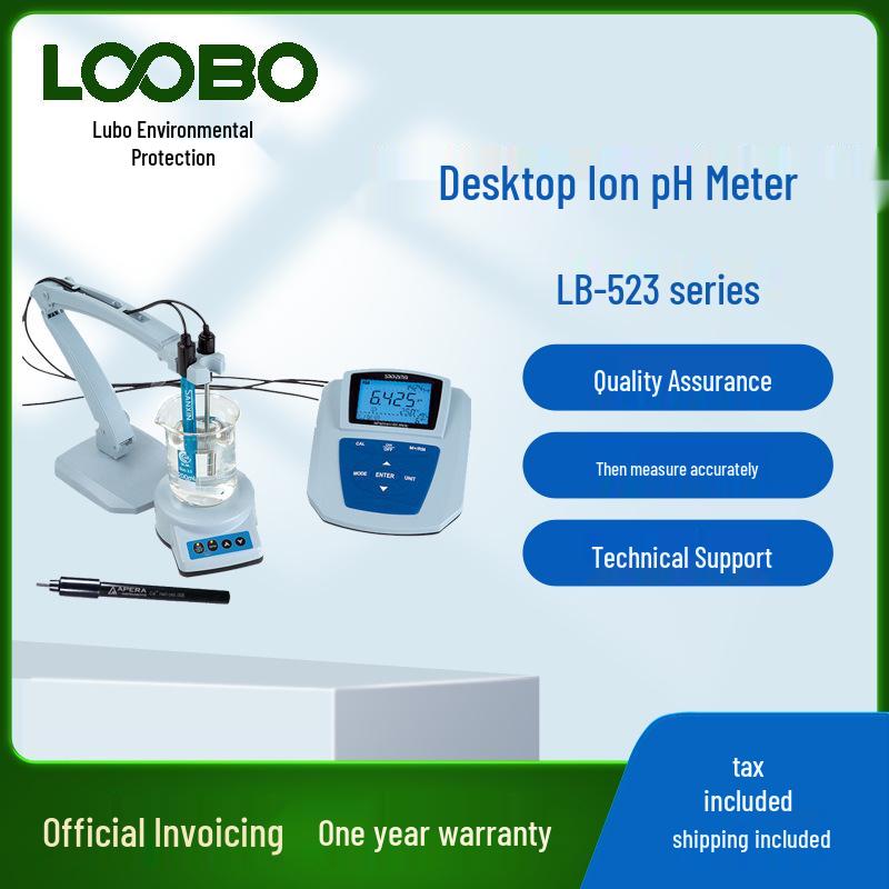 High-Precision Desktop Ion Concentration Meter: Calcium, Potassium, Ammonium Nitrate, and Water pH Levels
