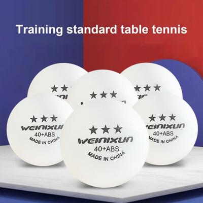 Set di palline da ping-pong a 3 stelle bianche/gialle da 10 pezzi, set di palline da ping-pong ad alte prestazioni per attrezzature da allenamento per partite di ping-pong da interno/esterno