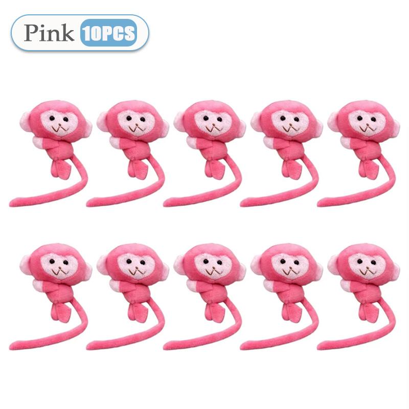 Cartoon Long Tailed Monkey Doll Key Chain Pendant DIY Plush Toy Doll Keychain Backpack Pendant Accessories Gift for Children