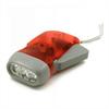 3 Colors Hand Pressing Dynamo Crank Power Wind Up Flashlight Mini Self Generating Torch LED Camping Lamp Light for Outdoor Home