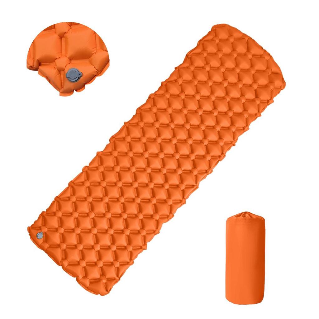 Ultralight Portable TPU Inflatable Camping Pad - Moisture-Proof, Single/Double, Foot-Press Design