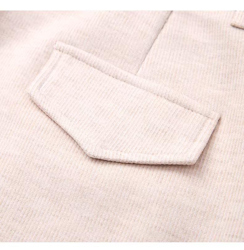 Women's High-Waisted Cashmere Purple Wool Pants - Autumn/Winter 2024, Small Size, Thickened Wide-Leg, Nine-Point Length.