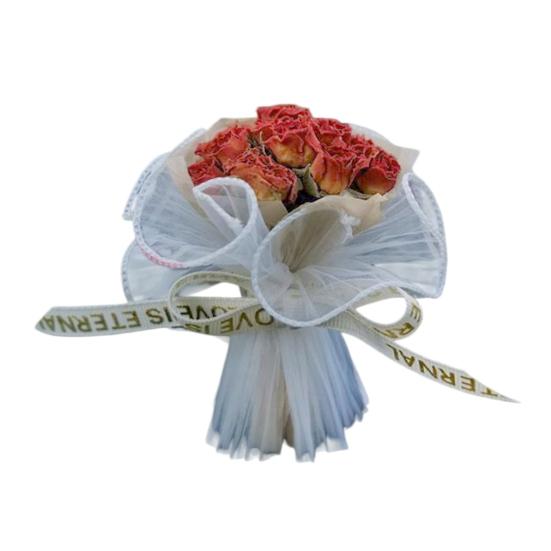 Yousheng Artificial Flower Compact Design Fragrance Deodorizer Romantic Roses Dried Flowers Car Air Vent Freshener Auto Scent