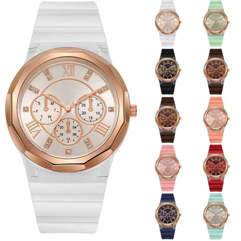 Vanntett lysende løpevekkerklokke for menn