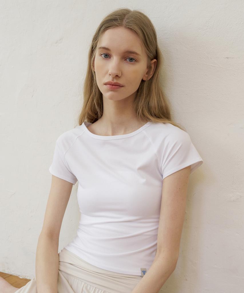 REINAMORA Mellow Essentials Ragrange Short Sleeve Bright White