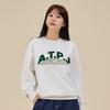 ASTRAL PROJECTION Earth Logo Loose Fit Sweatshirt_White