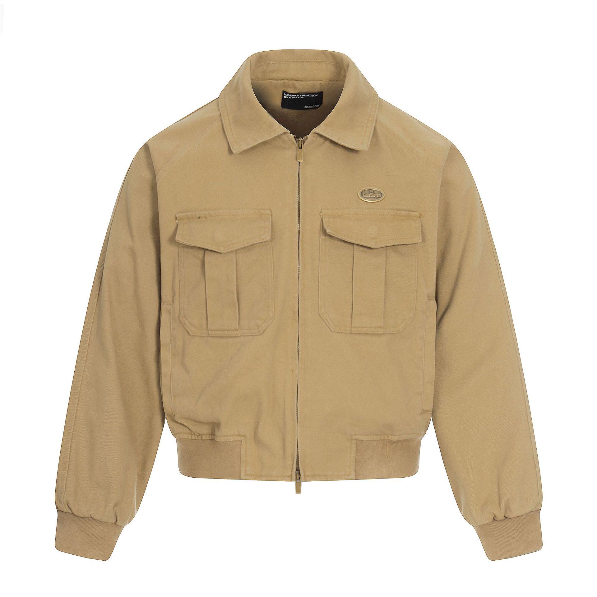 11KN Unisex Retro Washed Cotton Workwear Jacket XL