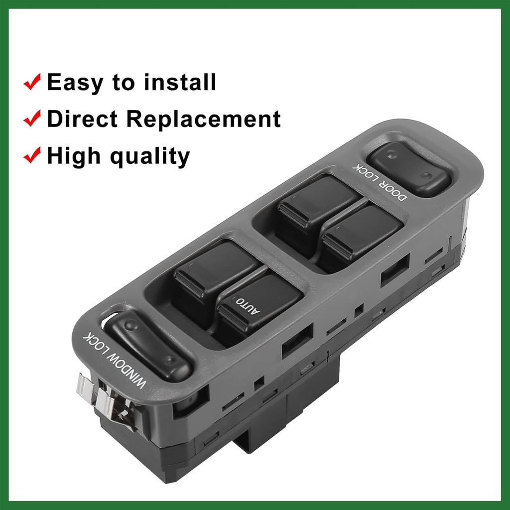 Motoforti Master Driver Side Power Window Switch 37990-65D10-T01 Replacement for Suzuki Vitara 1999-2003 Grand Vitara 1999 2000 2001 2002 XL-7 2005