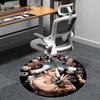 Wrestling Poster,Professional Wrestlers Chair mat Round Rug Office carpet, Machine Washable, Non slip, Suitable for Living Rooms, Bedrooms