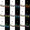 LED Glowing Glasses Gafas Luminous Bril Neon Christmas Glow Sunglasses Flashing Light Glass for Party Supplies Prop Costumes New