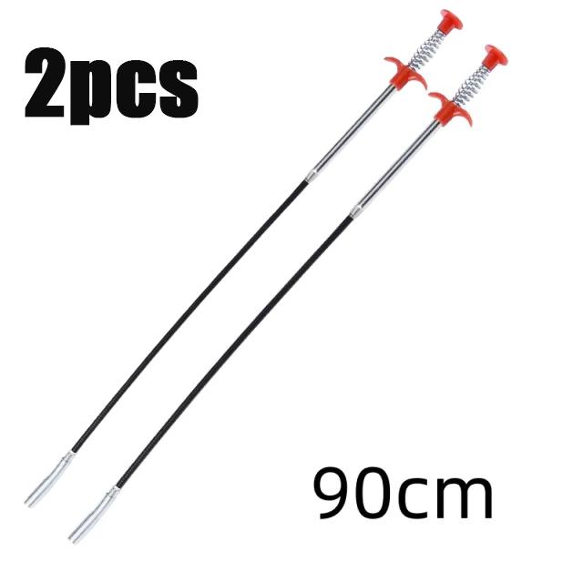 90/160cm Multifunctional Pipe Dredging Tool Bendable Drain Auger Sewer Hair Cleaning Claw Spring Loaded Grabber Pickup Pipe Tool