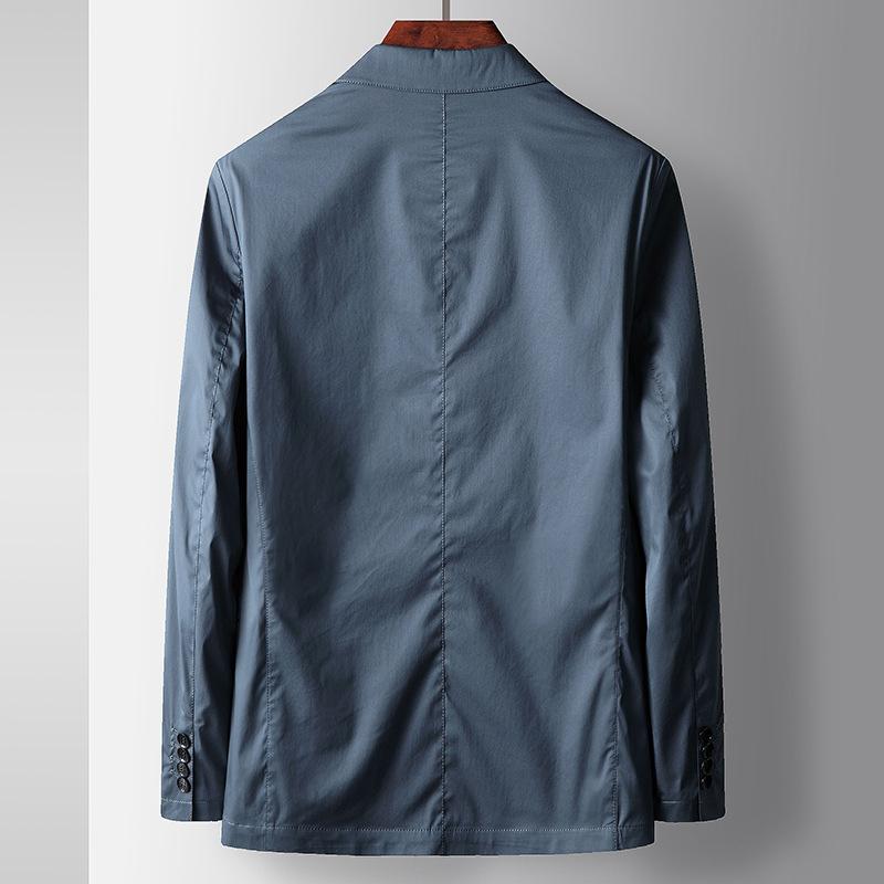 Men's Casual Suit Spring and Autumn Light Luxury Business Single West Middle-aged and Young People Solid Color Single-breasted Trendy Suit Jacket