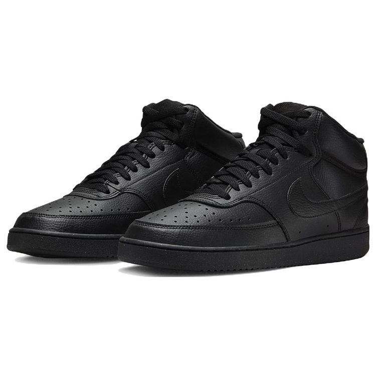 Nike Court Vision Mid Next Nature Triple Black Men Sneakers DN3577-003