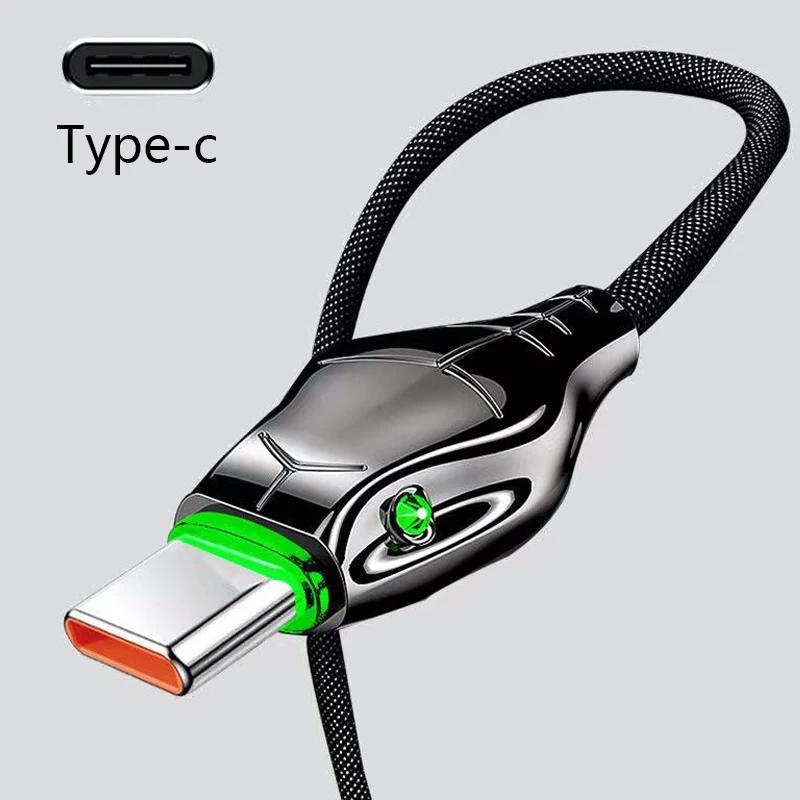 66w Type-C 5A Super Fast Charging Indicator Light Data Cable Suitable For Iphone 5-14 Huawei Xiaomi Vivo Phone Charging Cable