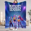 K-Pop Demon Hunters Blanket Girls Boys Plush Throw Blanket Novelty Warm Blanket All Season Gift