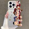 Silver Cartoon Phone Case for iPhone 17 & 16 Pro/15 Pro Max/14 Pro/13