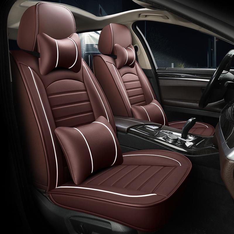 Uniwersalny Pokrowiec na Fotel Samochodowy Pełny Oplot dla Kierowcy i Współkierowcy - Na Wszystkie Pory Roku, Pasuje do Sedana, SUV-a, Pickupa, Vana