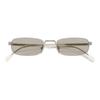 Prada Logo Metal Square Sunglasses Unisex sunglasses Transparent Silver 0PRB54S-1BC30P54