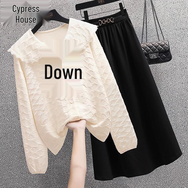 Women s Academy Style Doll Collar Long Sleeve Blouse M