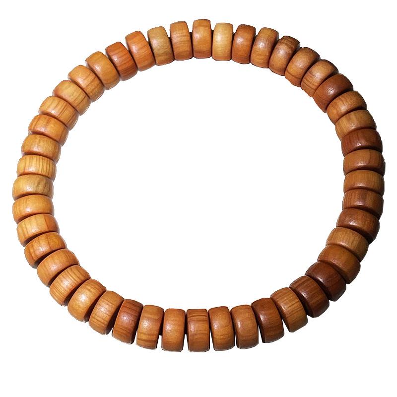 Cliff Cypress Sandalwood Women’s Single Circle Bead Bracelet