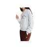 Skechers Letter Print Versatile Comfortable Hooded Long Sleeve Sweatshirt Women Sweatshirt Off-White L324W051-0074