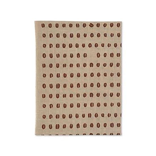 Tenugui O-mame-san Shibori Coffee Bean (Raw Edges)