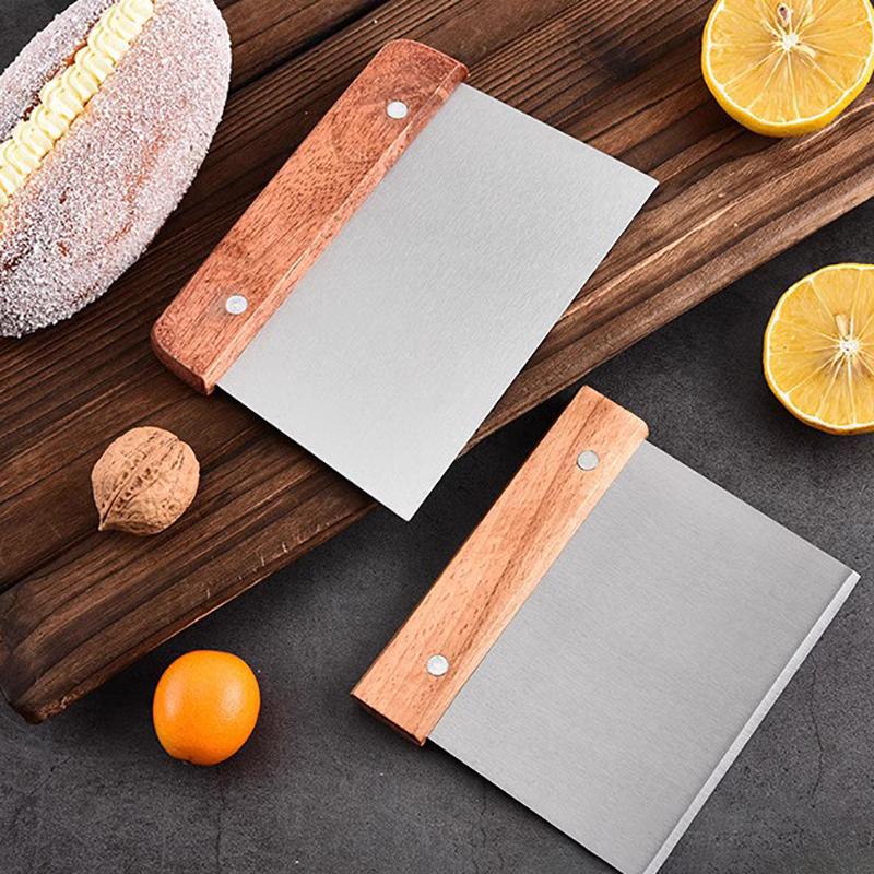 Stainless Steel Bread Cutter, Dough Scraper & Sandwich Cutter, Multi - use Essential Bread Baking Accessories