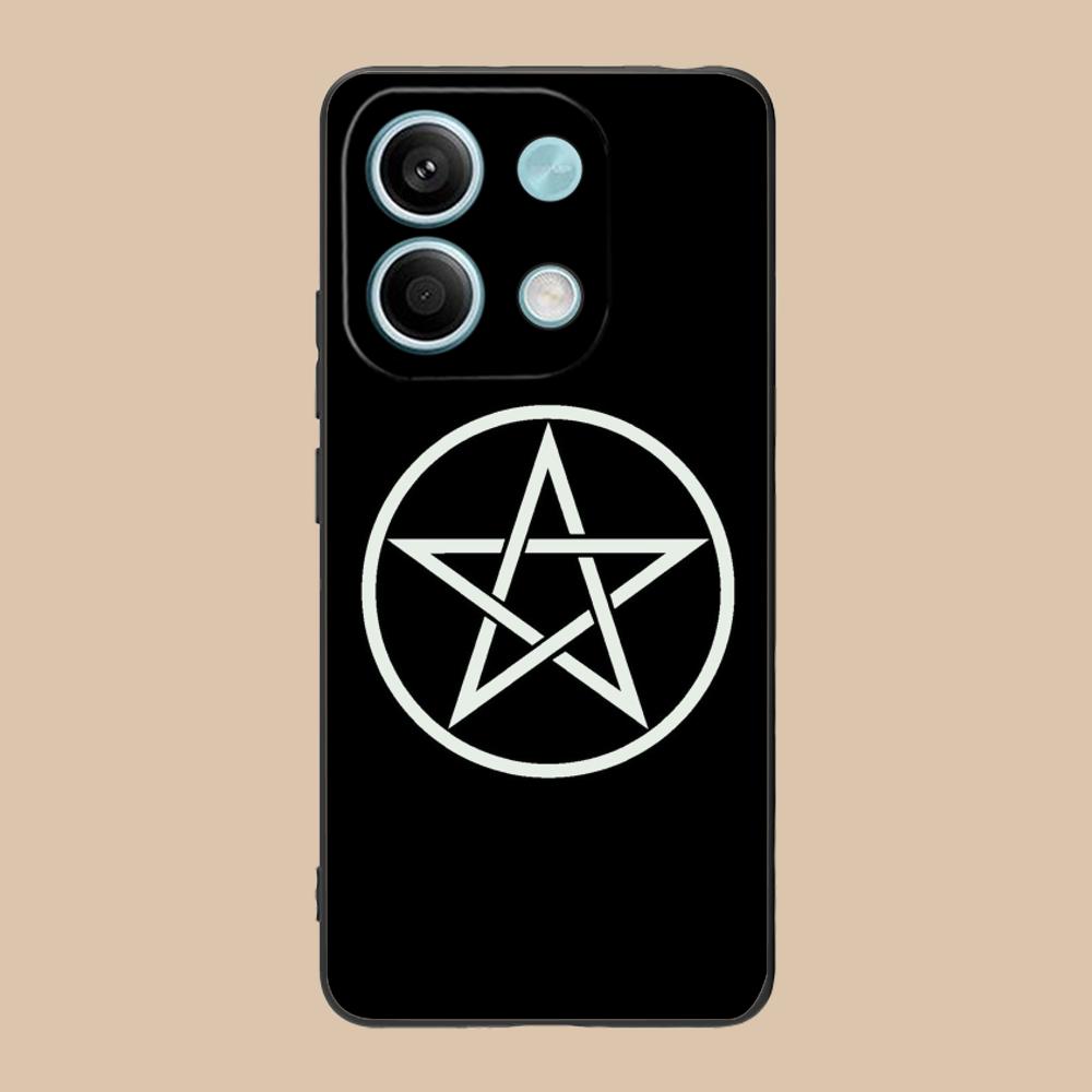 Aesthetic Pentagram Phone Case for POCO F8 F7 F6 F5 F4 F3 F2 Pro GT C75 C71 C65 C61 C40 Pro Ultra Soft TPU Shockproof Cover