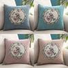 Floral Patterned Pillowcase In Soft HuesSuitable for Sofa Car Bedroom Decorative Cushion Cover Pillow Cover