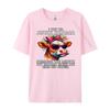 Cow I Try To Avoid Drama Because The Mouth My Mama Gave Me Mens Clothing Short Sleeve T-Shirt Men T Shirts Loose