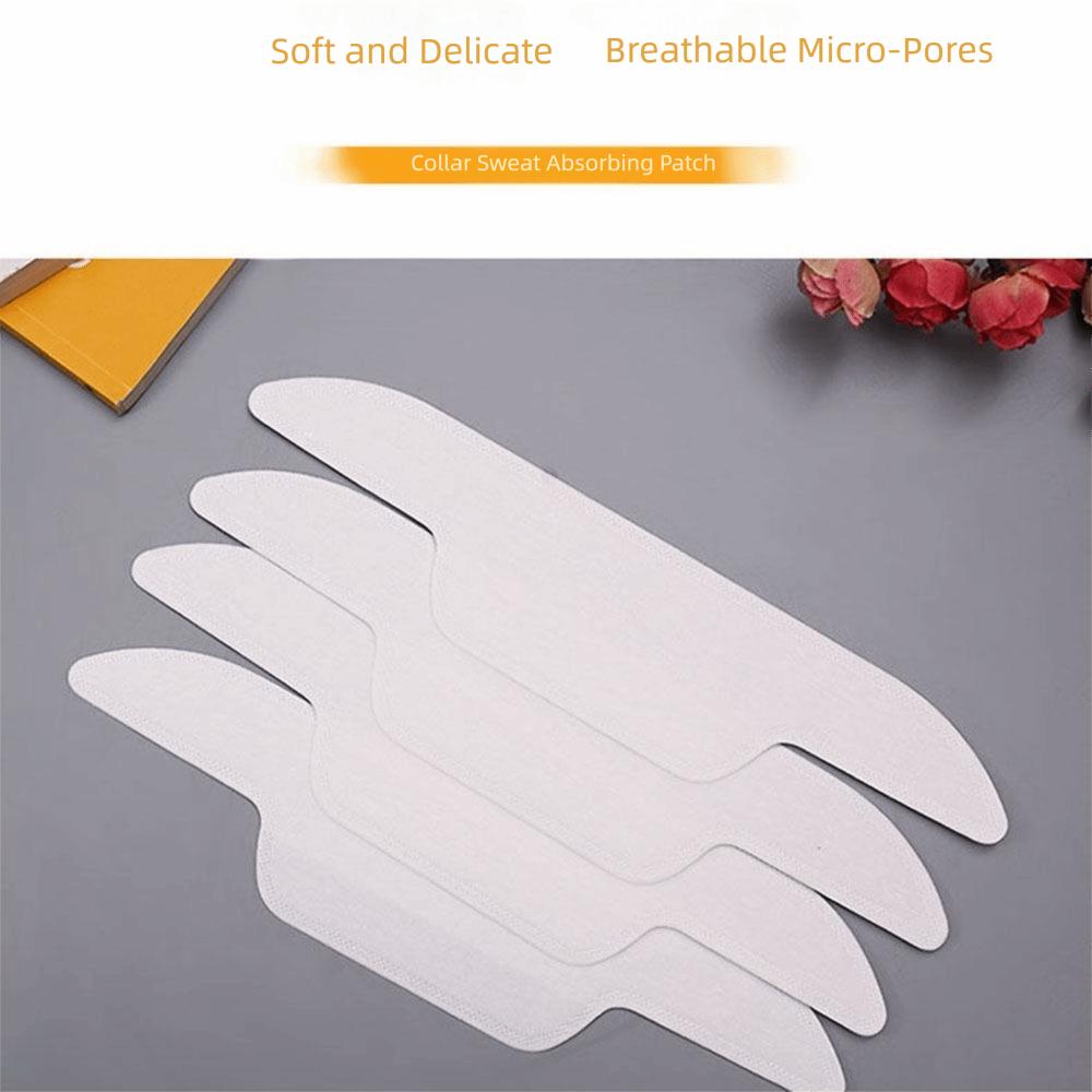 50Pcs Disposable Sweat Collar Absorber Pads Absorbing Sweat Shirt Guard Makeup Protection