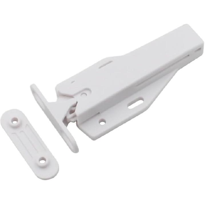 Doors Catches Latch ABS Push To Open Touch Release Door Latch Hinge Cupboard Cabinet Hinges Invisible Rebound Home Hardware(Black)