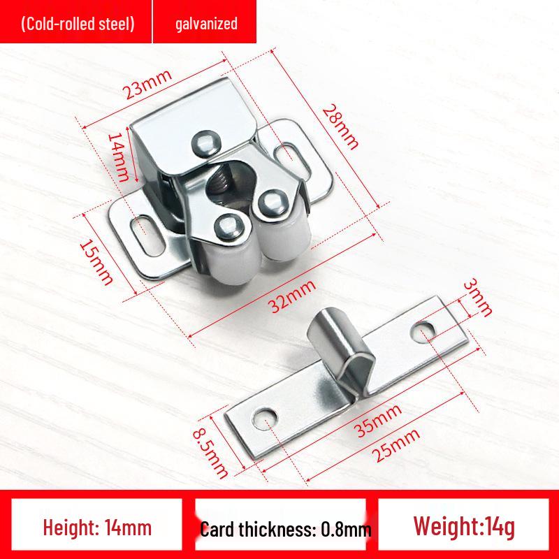 

Retro Double Roller Cabinet Door Ball Catch Door Latch