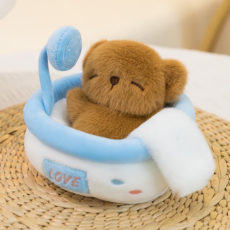 

Милая мультяшная Капибара, Слон, Кролик Серия Ванна с Пузырьками Плюшевая Игрушка Кукла-Капибара, Лежащая в Гнезде Игрушки для Девочки Смешные Подарки 15cm