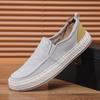 Fashion Summer Casual Loafers Men Breathable Slip On Urban Shoes Men Classic Linen Canvas Sneakers Male Light Flats Lazy Shoes Cheap