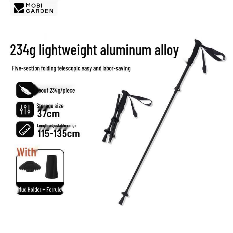 MOBIGARDEN Tantu Foldable Aluminum Trekking Pole