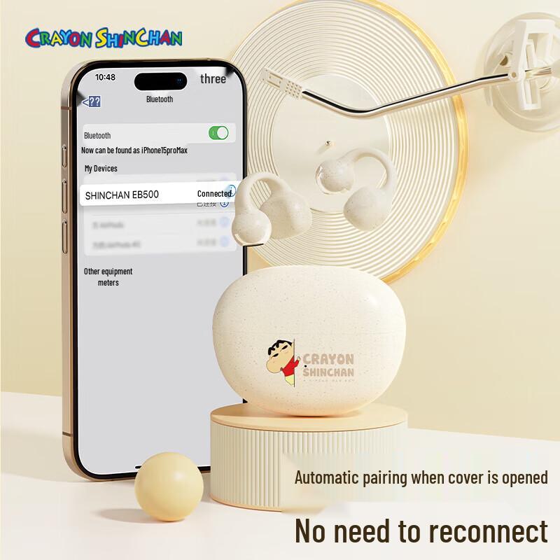 ROCK Crayon Shin-chan Bone Conduction Bluetooth Ear Clip Headphones