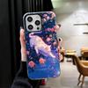 Night Moon Cat Dreamy Art Shockproof Phone Case for iPhone 17 Air 16 16E 15 Pro Max 14 Plus 13 Mini 12 Back Cover Anti Fall Fund