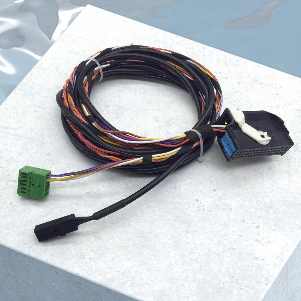 Bluetooth-compatible Car Stereo Audio Harness Cable RCD510 RNS510 Car Stereo Radio Plug Harness with Mic for VW Golf MK5 MK6