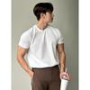Camiseta de Verano para Hombre Escote Pequeño Ajustada Mangas Cortas Aspecto Musculoso Ropa Interior para Traje Comercio Exterior Transfronterizo Venta al por Mayor