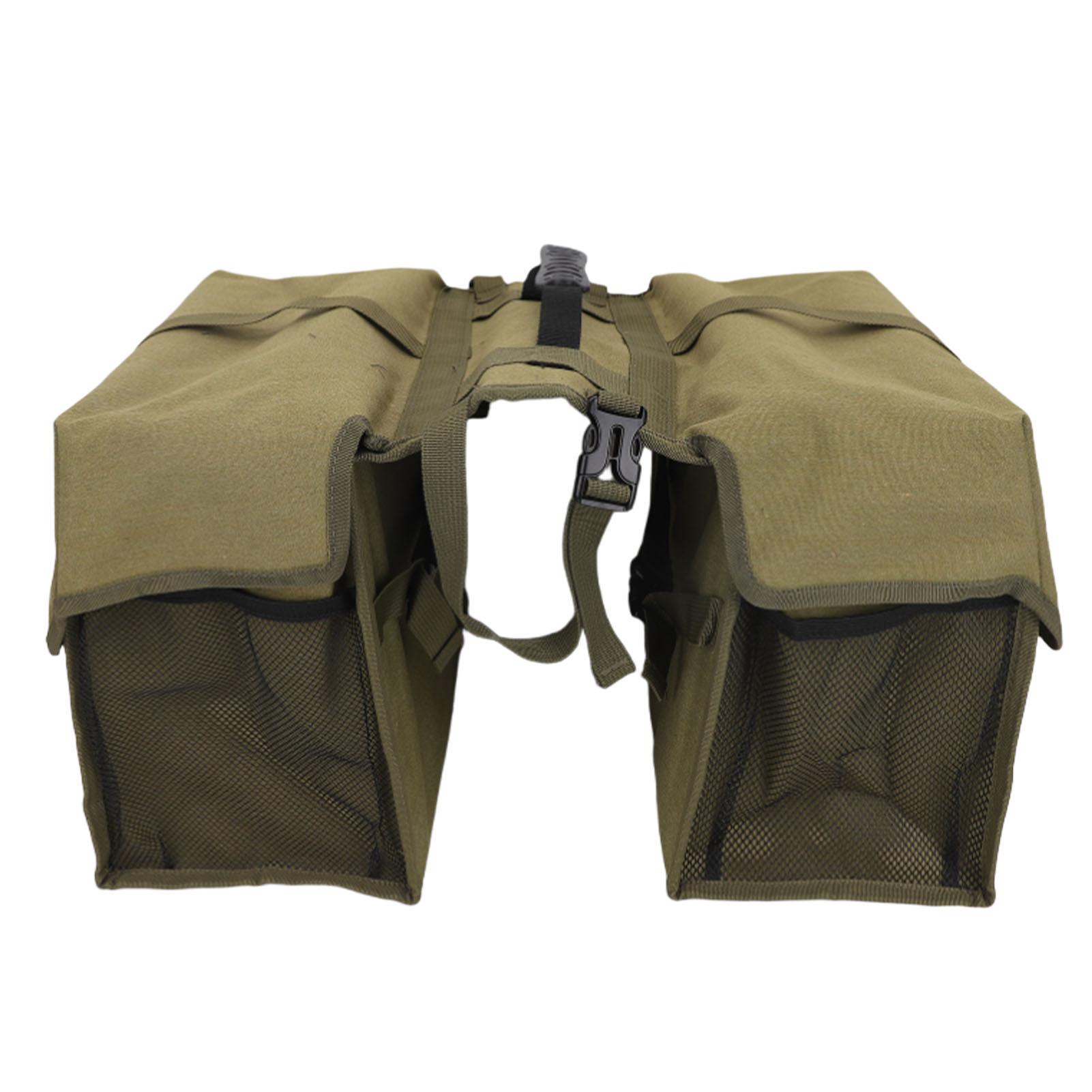 

Bike Rear Rack Bag Large Capacity Water Proof Bike Double Bag with Reflective Strips for Cycling Gear