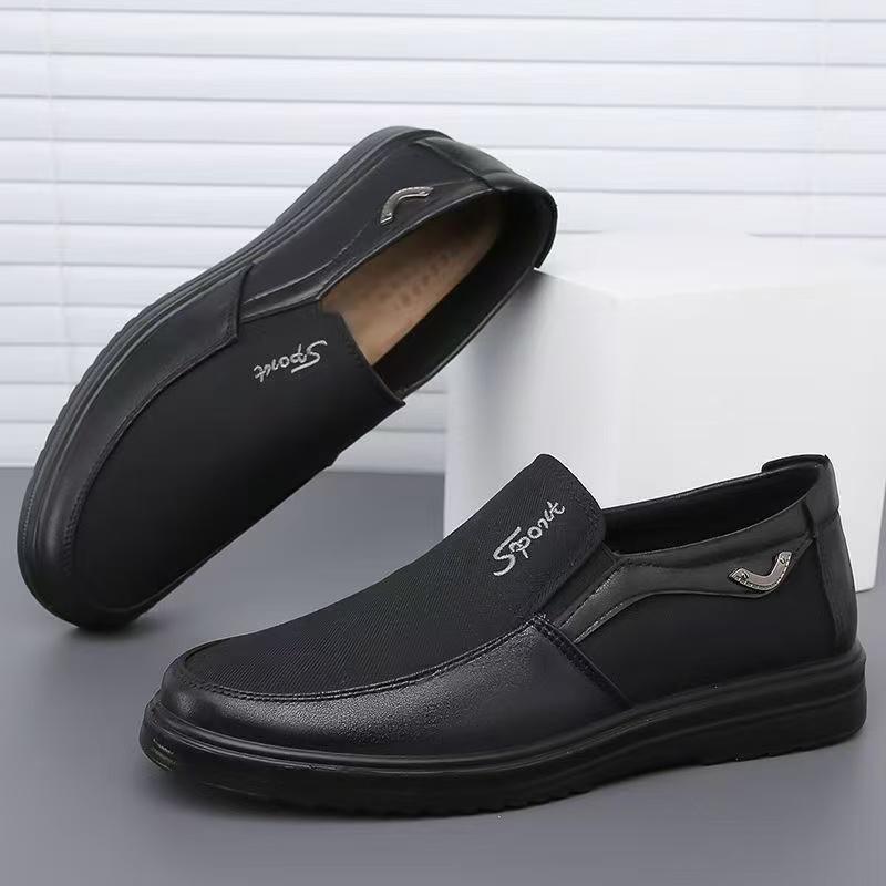 Fashion Man Shoes Casual Flat Bottomed Non Slip Cloth Shoes Breathable Soft Soled Canvas Shoes with Middle Aged and Elderly Zapatos38-50