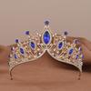 Baroque Retro Crystal Bridal Crown Rhinestone Headband Court Style Adult Hair Accessories