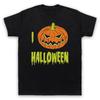 I Love Halloween Pumpkin Cool Cute Horror Celebration Mens And Womens T-Shirt
