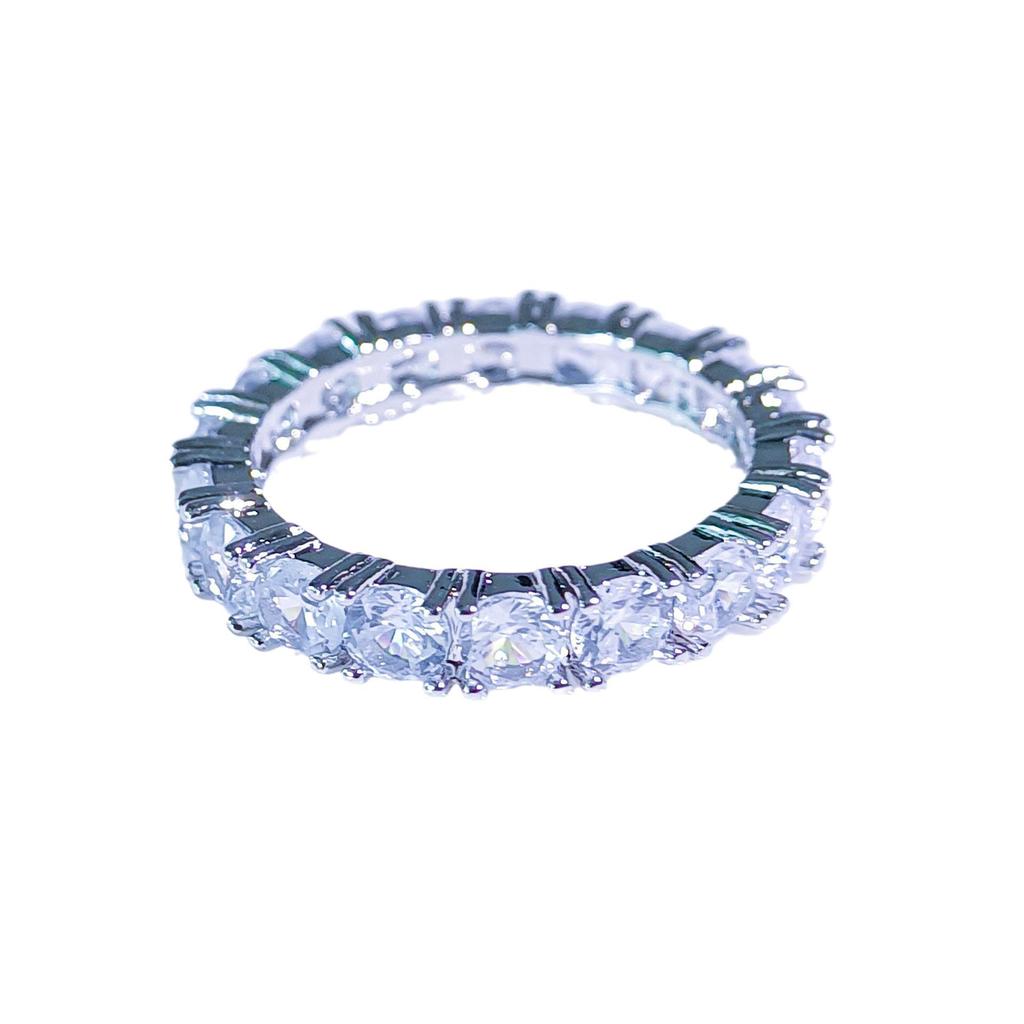 Luxury Zircon Starry Diamond Ring for Women - High-End Niche Design