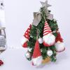 Flannel Christmas Wine Glass Hugging Santa, Snowman, and Reindeer Decoration