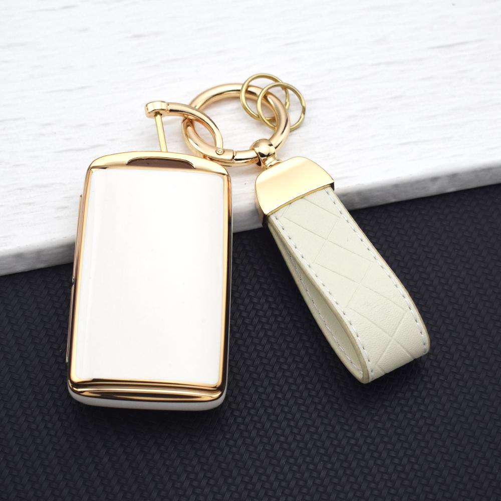 3/4 Buttons Anti-Scratch Tpu Car Key Cover For Mazda 3 Axela Cx-30 Cx-5 Cx4 Cx8 Cx9 - Keyless Fob Protector Key Rings