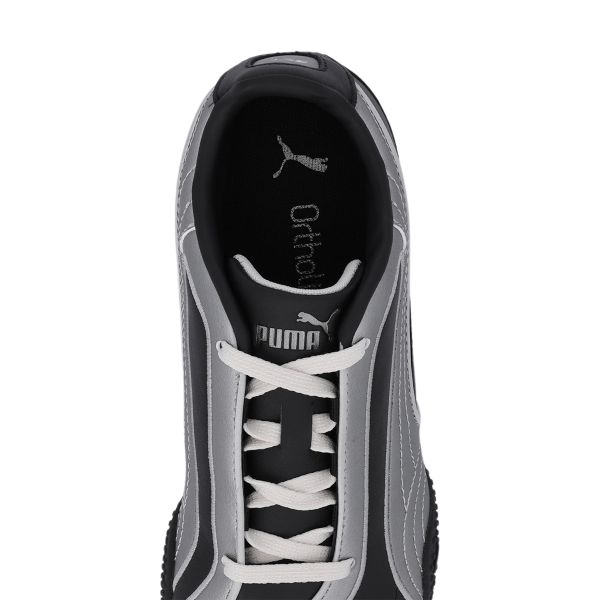 Puma Bella V2 Leather Black Aged Silver Women Sneakers Alpine-Snow 404043-01