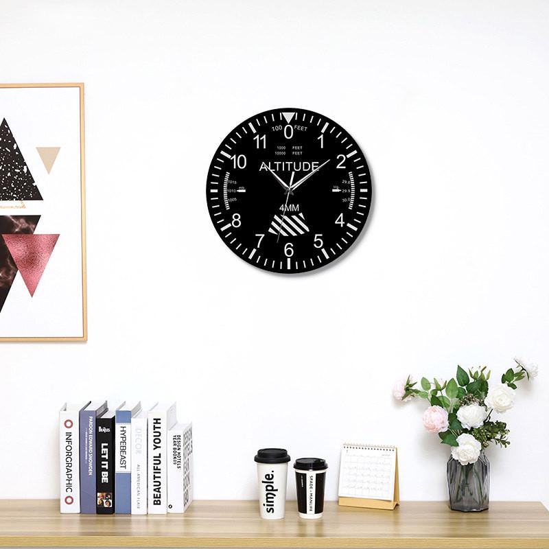 Clock Altimeter Wall Tracking Air Plane Altitude Modern Instrument Home Decor