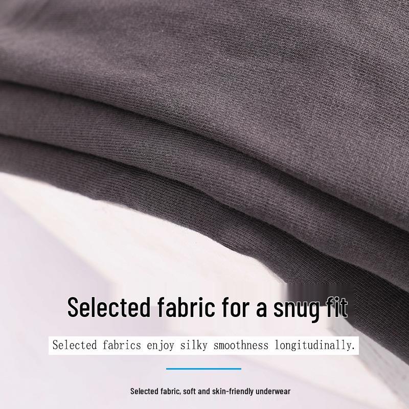 British Style Men's Breathable Cotton Boxers - Plain Color & Relaxed Fit